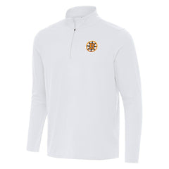 NHL Boston Bruins Antigua Intent Quarter-Zip Top - White