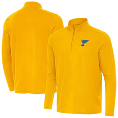 NHL St. Louis Blues Antigua Intent Quarter-Zip Top - Gold
