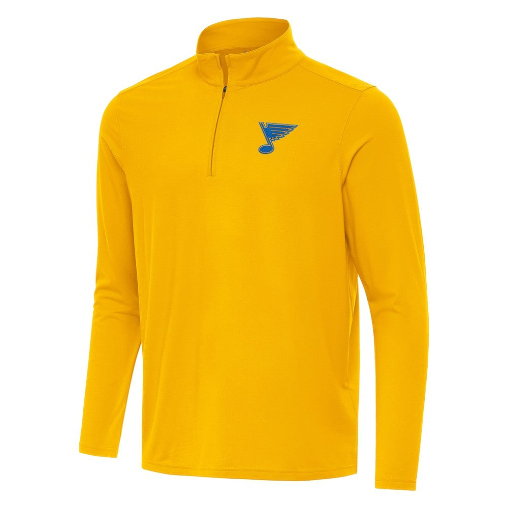 NHL St. Louis Blues Antigua Intent Quarter-Zip Top - Gold