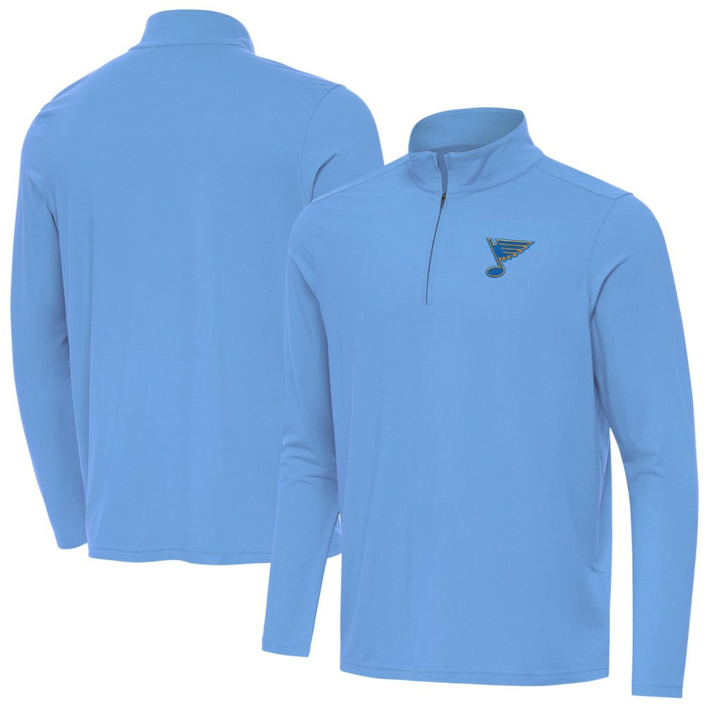 NHL St. Louis Blues Antigua Intent Quarter-Zip Top - Blue