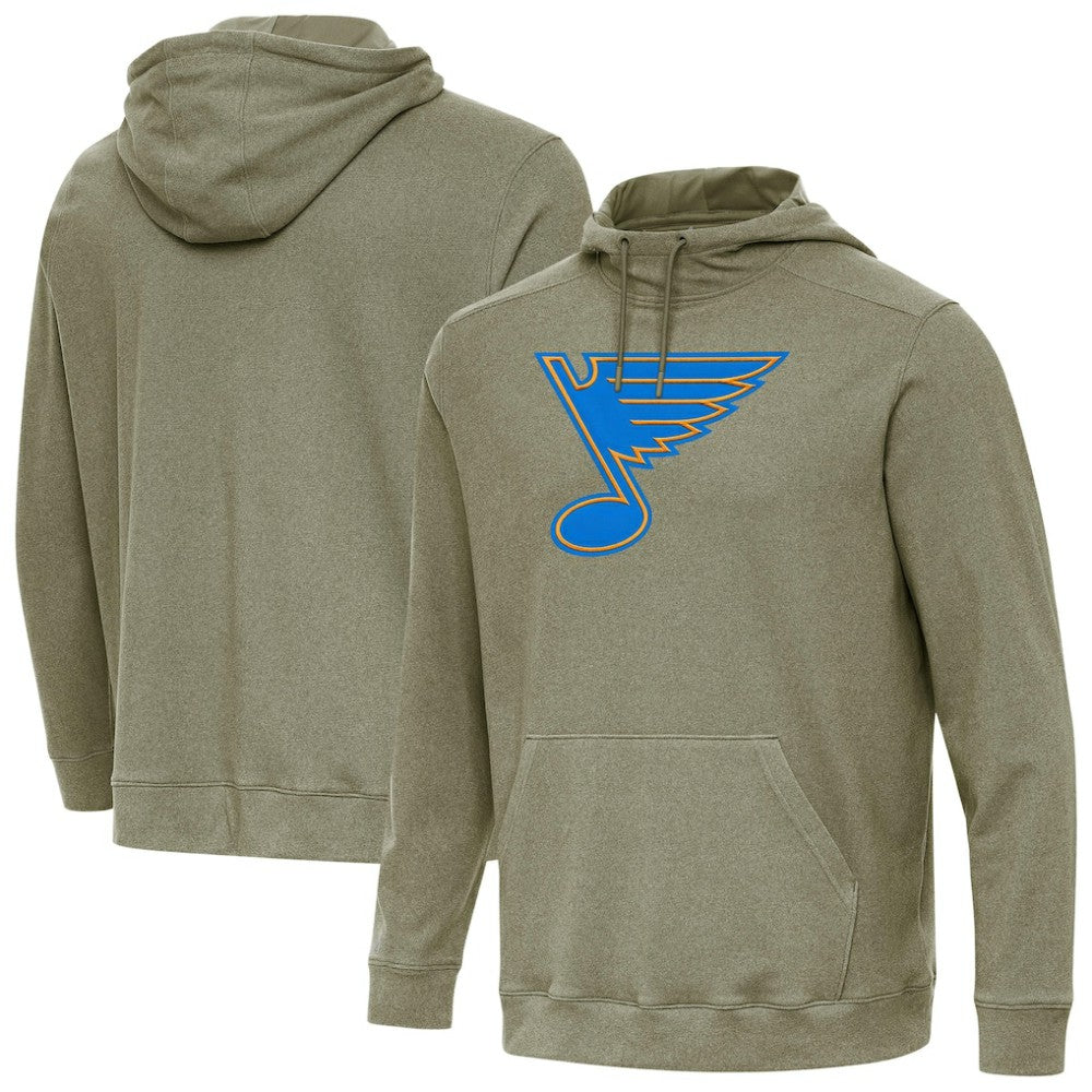 NHL St. Louis Blues Antigua Cloud Pullover Hoodie - Olive
