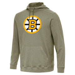 NHL Boston Bruins Antigua Cloud Pullover Hoodie - Olive