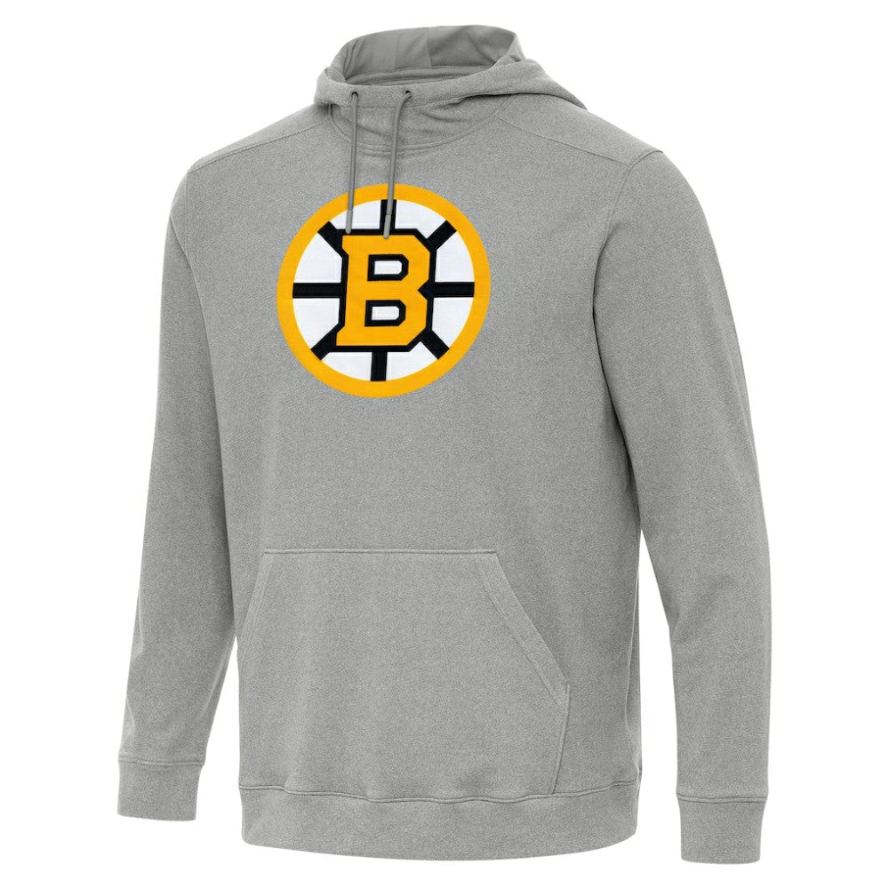 NHL Boston Bruins Antigua Cloud Pullover Hoodie - Heather Gray