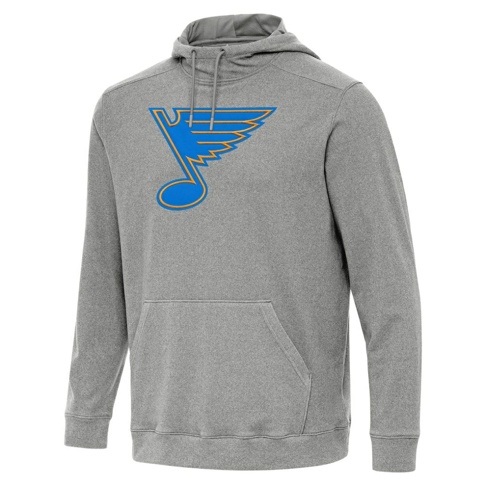 NHL St. Louis Blues Antigua Cloud Pullover Hoodie - Heather Black