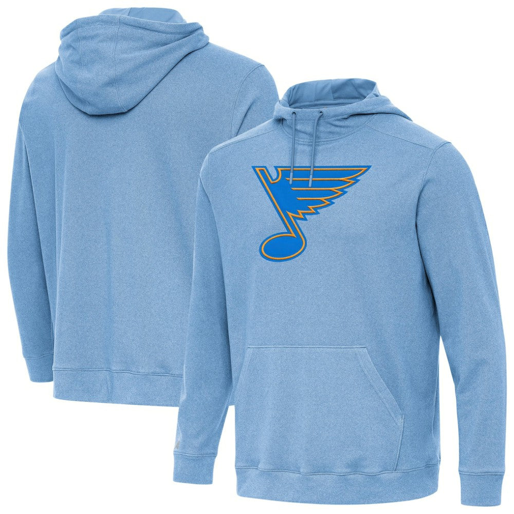 NHL St. Louis Blues Antigua Cloud Pullover Hoodie - Heather Blue