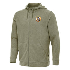 NHL Boston Bruins Antigua Effortless Full-Zip Hoodie - Olive