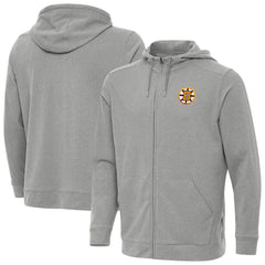 NHL Boston Bruins Antigua Effortless Full-Zip Hoodie - Heather Gray