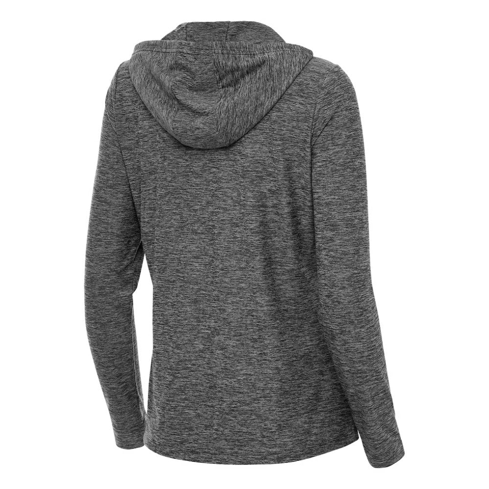 NHL St. Louis Blues Antigua Women's Daybreak Quarter-Zip Hoodie - Heather Black