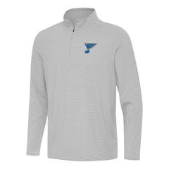 NHL St. Louis Blues Antigua Twine Quarter-Zip Pullover - Gray