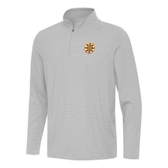 NHL Boston Bruins Antigua Twine Quarter-Zip Pullover - Gray