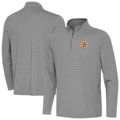 NHL Boston Bruins Antigua Twine Quarter-Zip Pullover - Black