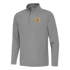 NHL Boston Bruins Antigua Twine Quarter-Zip Pullover - Black
