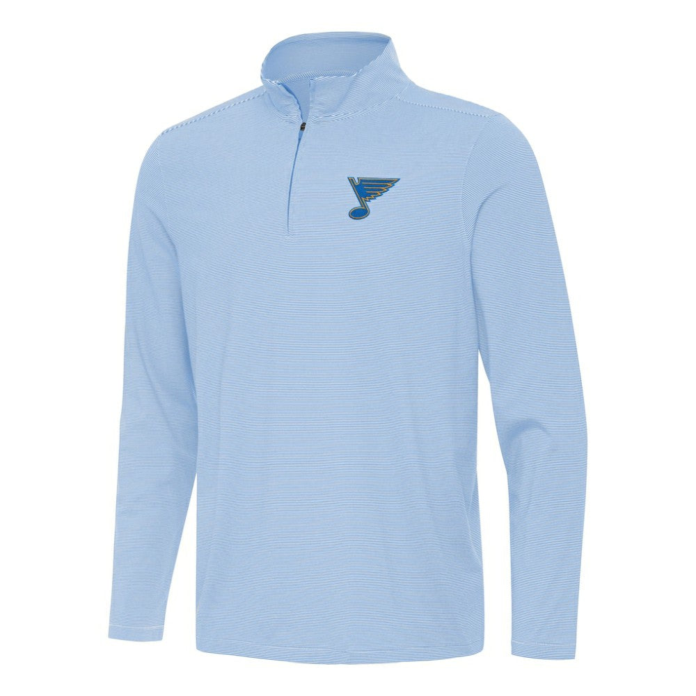 NHL St. Louis Blues Antigua Twine Quarter-Zip Pullover - Blue