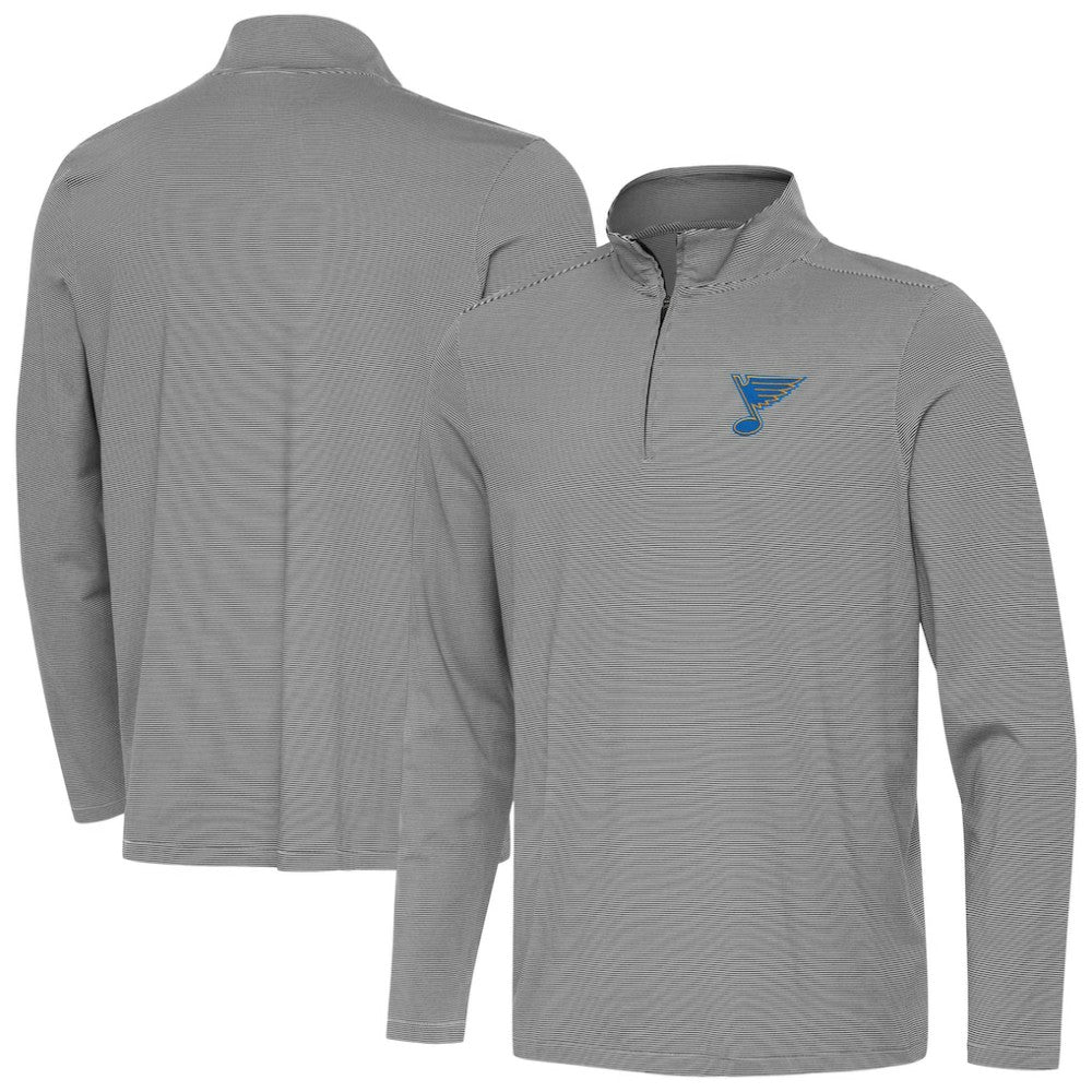 NHL St. Louis Blues Antigua Twine Quarter-Zip Pullover - Black