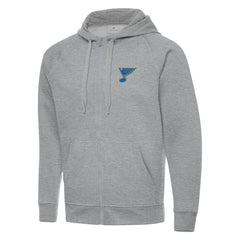 NHL St. Louis Blues Antigua Victory Full-Zip Hoodie - Heather Gray