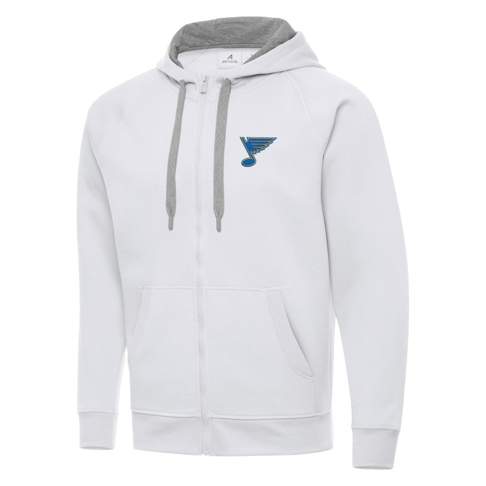 NHL St. Louis Blues Antigua Victory Full-Zip Hoodie - White