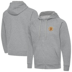 NHL Boston Bruins Antigua Victory Full-Zip Hoodie - Heather Gray