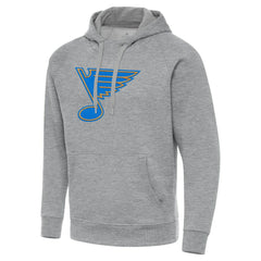 NHL St. Louis Blues Antigua Victory Tall Pullover Hoodie - Heather Gray