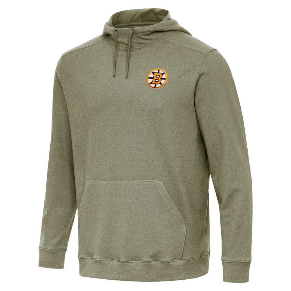 NHL Boston Bruins Antigua Cloud Pullover Hoodie - Olive