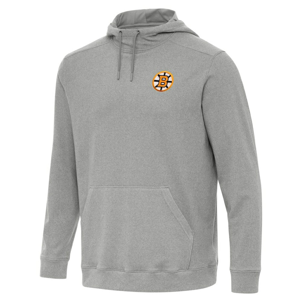 NHL Boston Bruins Antigua Cloud Pullover Hoodie - Heather Gray