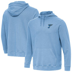NHL St. Louis Blues Antigua Cloud Pullover Hoodie - Heather Blue