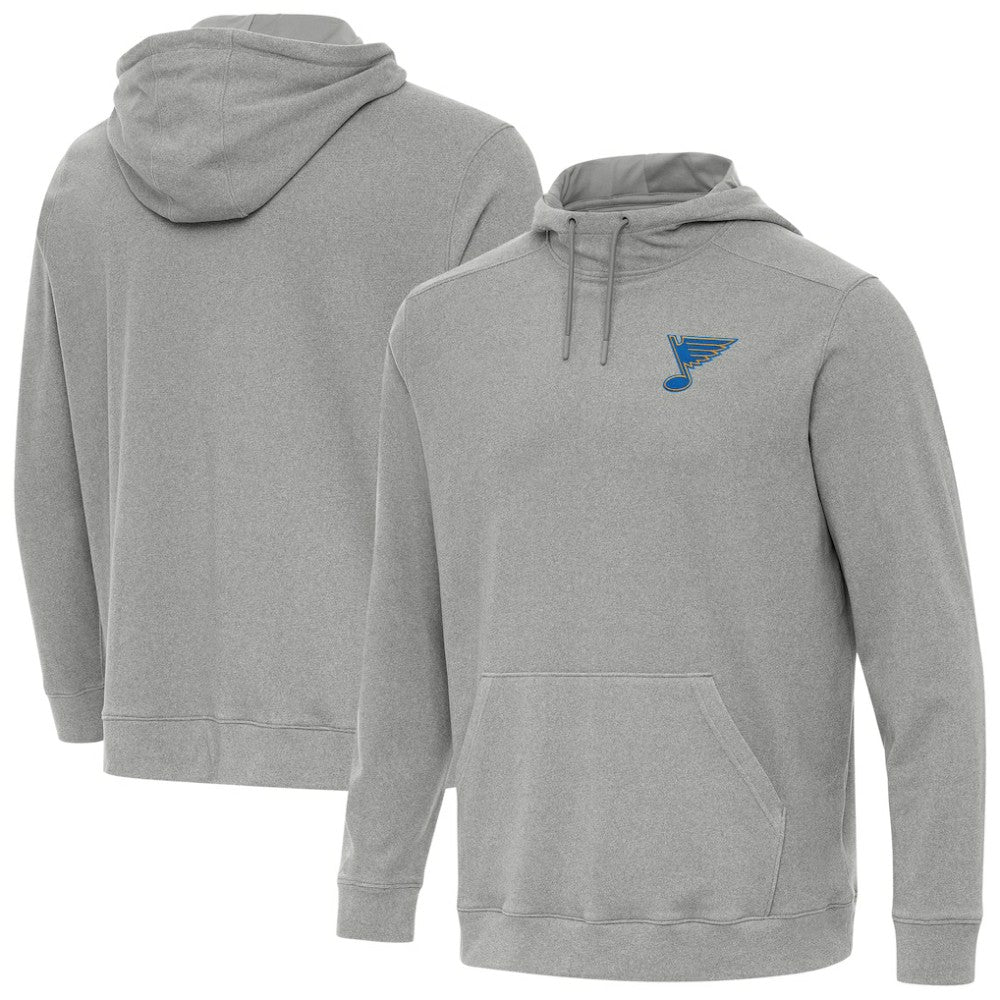 NHL St. Louis Blues Antigua Cloud Pullover Hoodie - Heather Gray