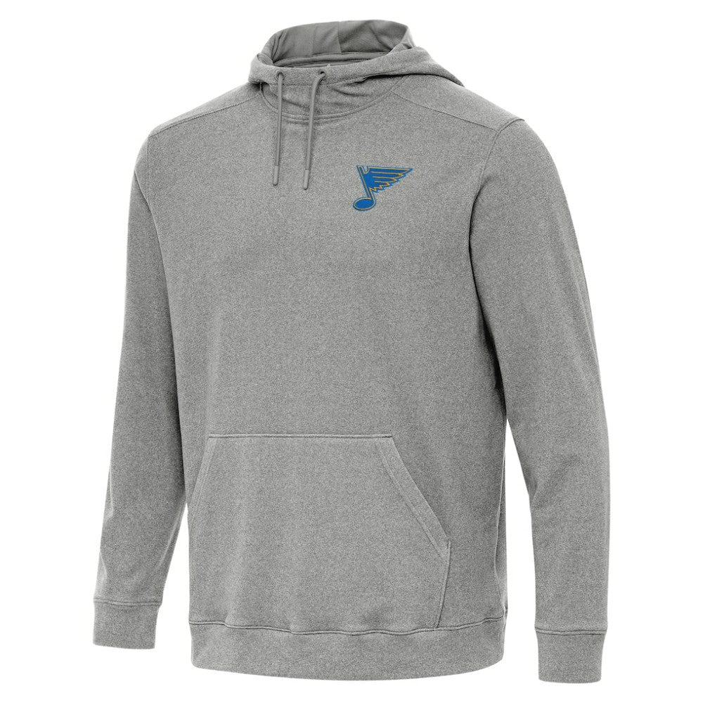 NHL St. Louis Blues Antigua Cloud Pullover Hoodie - Heather Black