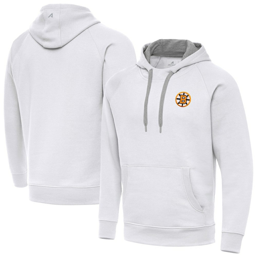 NHL Boston Bruins Antigua Victory Pullover Hoodie - White