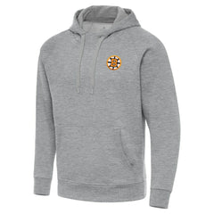 NHL Boston Bruins Antigua Victory Pullover Hoodie - Heather Gray