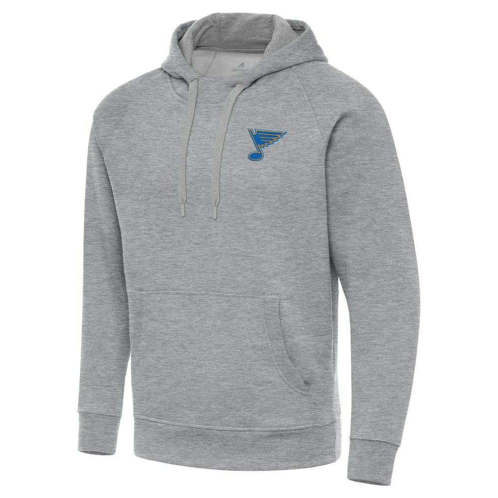 NHL St. Louis Blues Antigua Victory Pullover Hoodie - Heather Gray