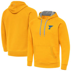 NHL St. Louis Blues Antigua Victory Pullover Hoodie - Gold