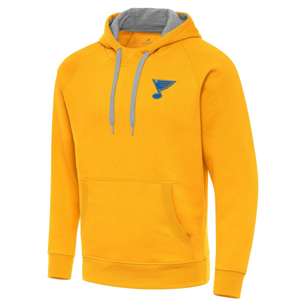 NHL St. Louis Blues Antigua Victory Pullover Hoodie - Gold