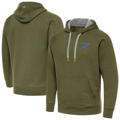NHL St. Louis Blues Antigua Victory Pullover Hoodie - Olive