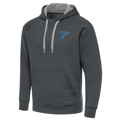 NHL St. Louis Blues Antigua Victory Pullover Hoodie - Charcoal