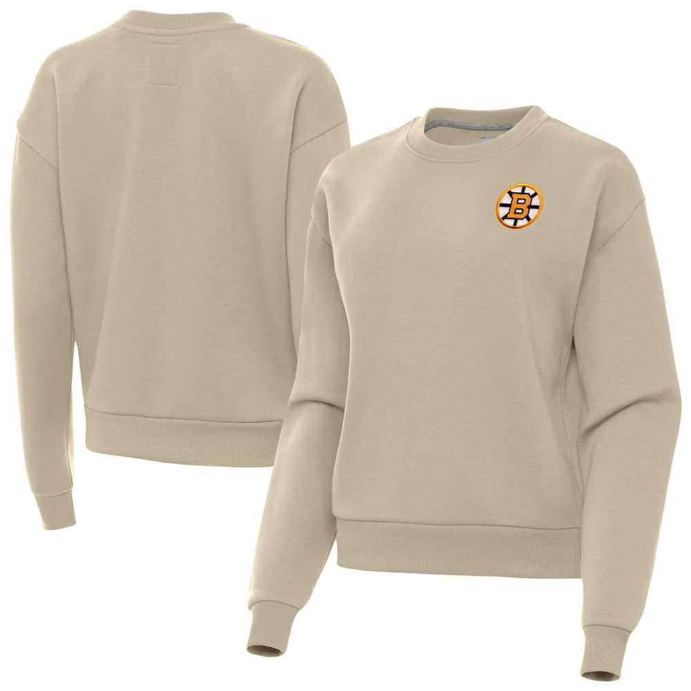 NHL Boston Bruins Antigua Women's Victory Pullover Sweatshirt - Khaki