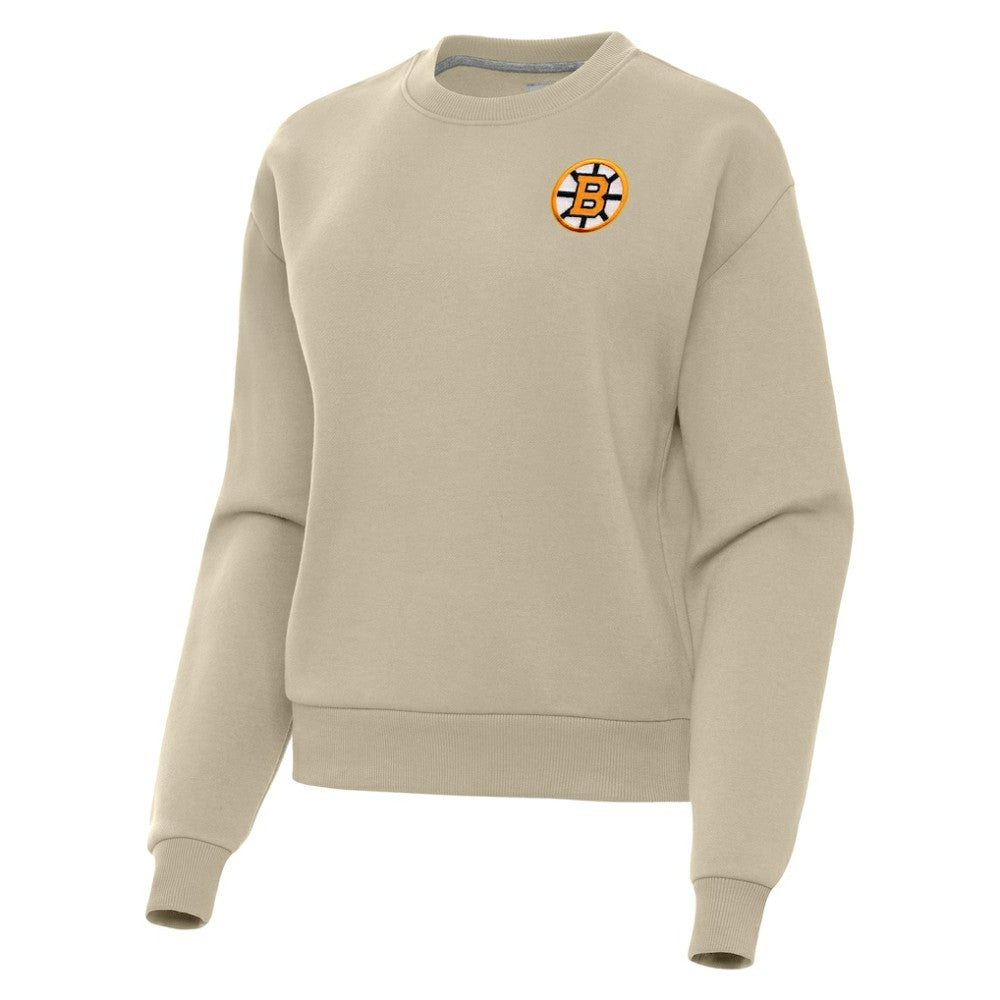 NHL Boston Bruins Antigua Women's Victory Pullover Sweatshirt - Khaki