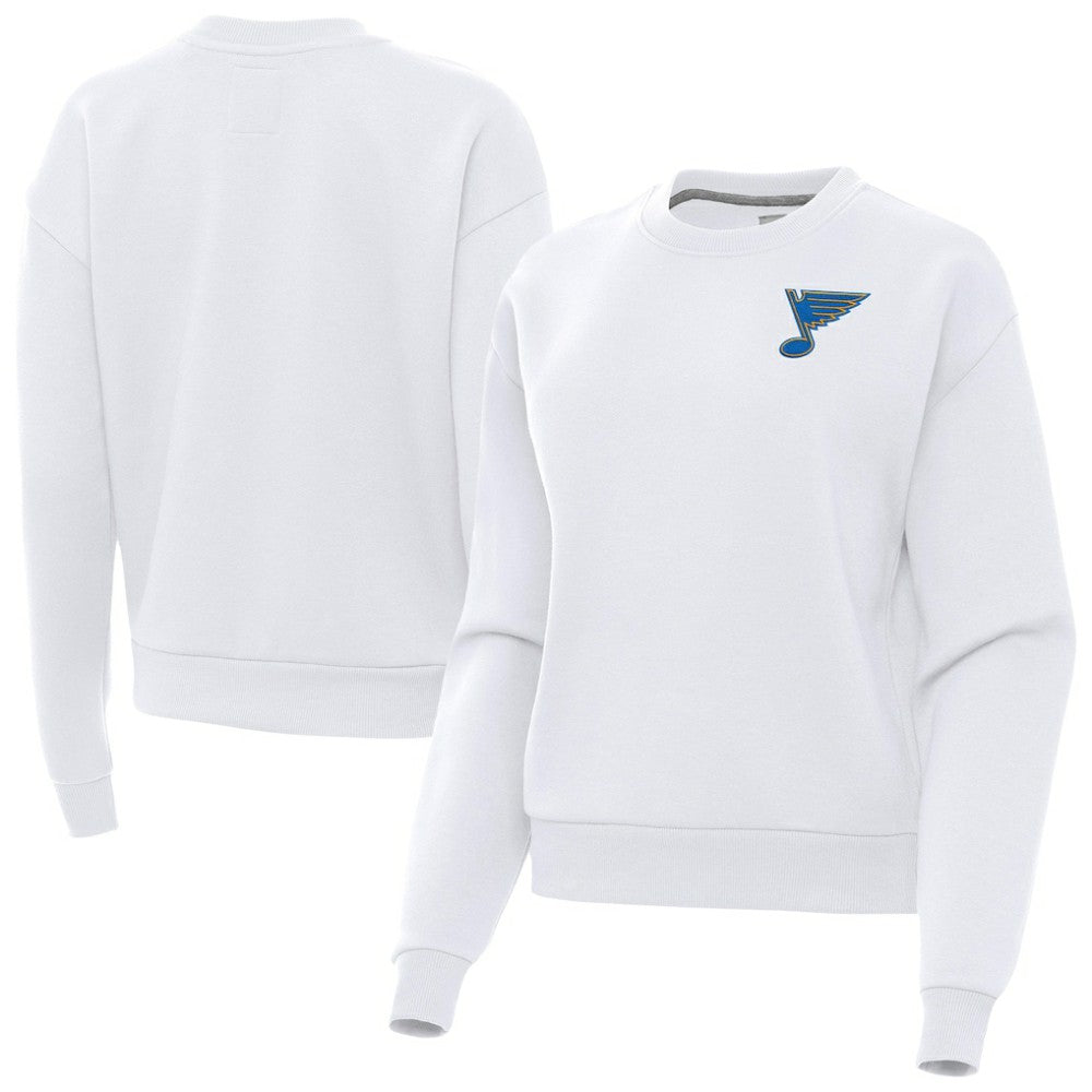 NHL St. Louis Blues Antigua Women's Victory Pullover Sweatshirt - White