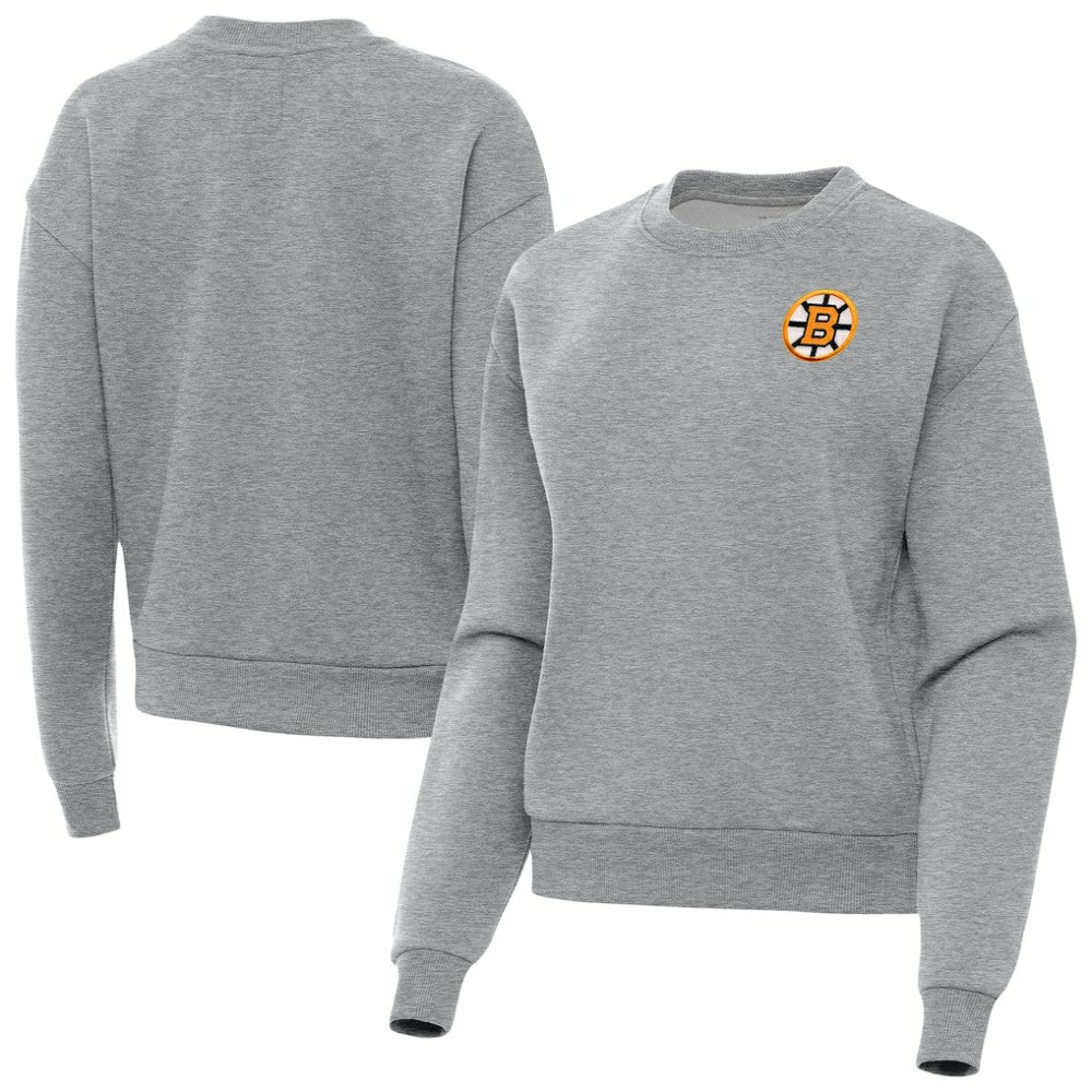 NHL Boston Bruins Antigua Women's Victory Pullover Sweatshirt - Heather Gray