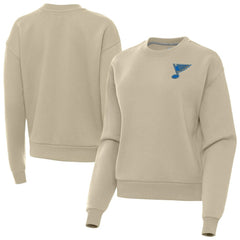 NHL St. Louis Blues Antigua Women's Victory Pullover Sweatshirt - Khaki