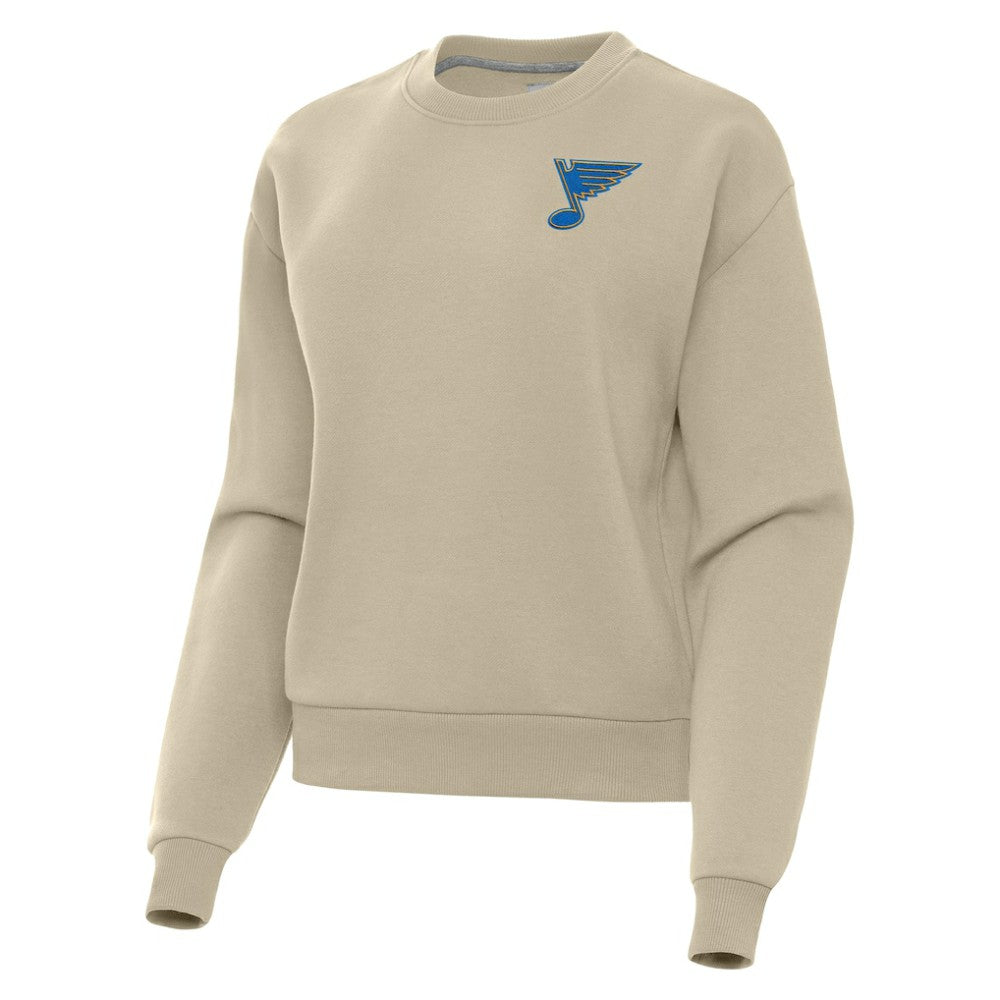 NHL St. Louis Blues Antigua Women's Victory Pullover Sweatshirt - Khaki