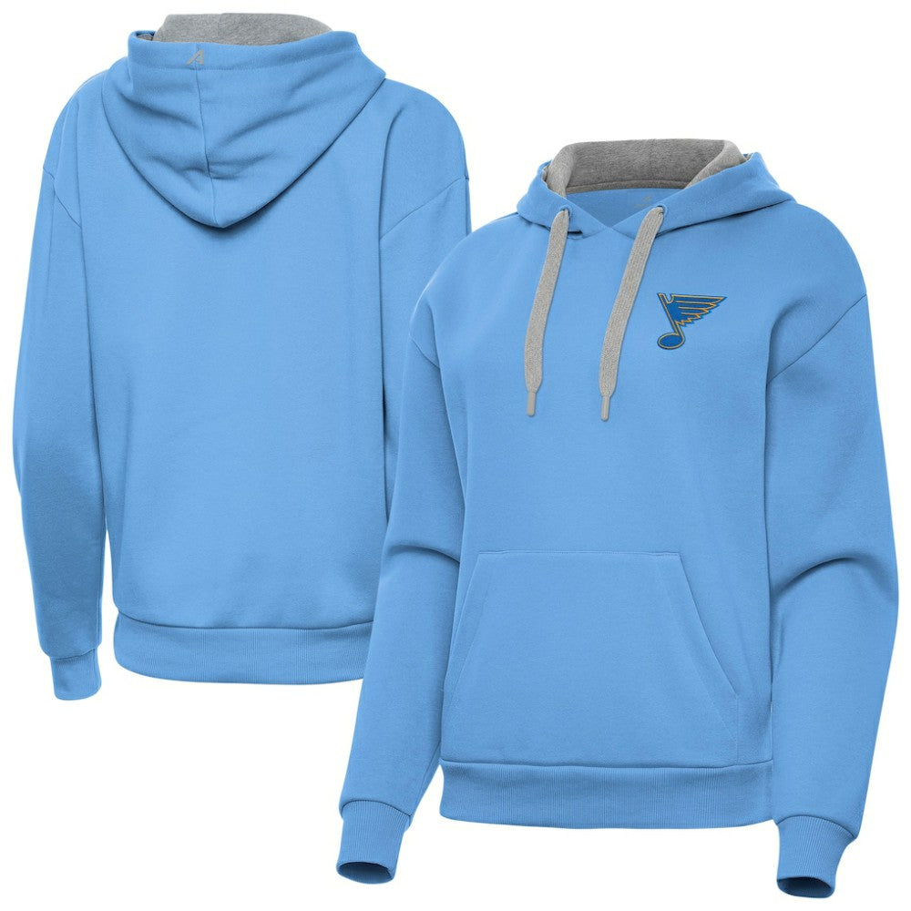 NHL St. Louis Blues Antigua Women's Victory Pullover Hoodie - Blue