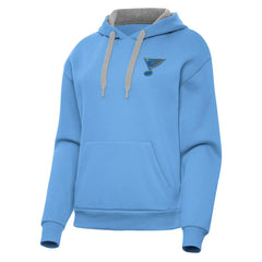 NHL St. Louis Blues Antigua Women's Victory Pullover Hoodie - Blue