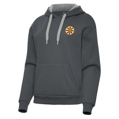 NHL Boston Bruins Antigua Women's Victory Pullover Hoodie - Charcoal
