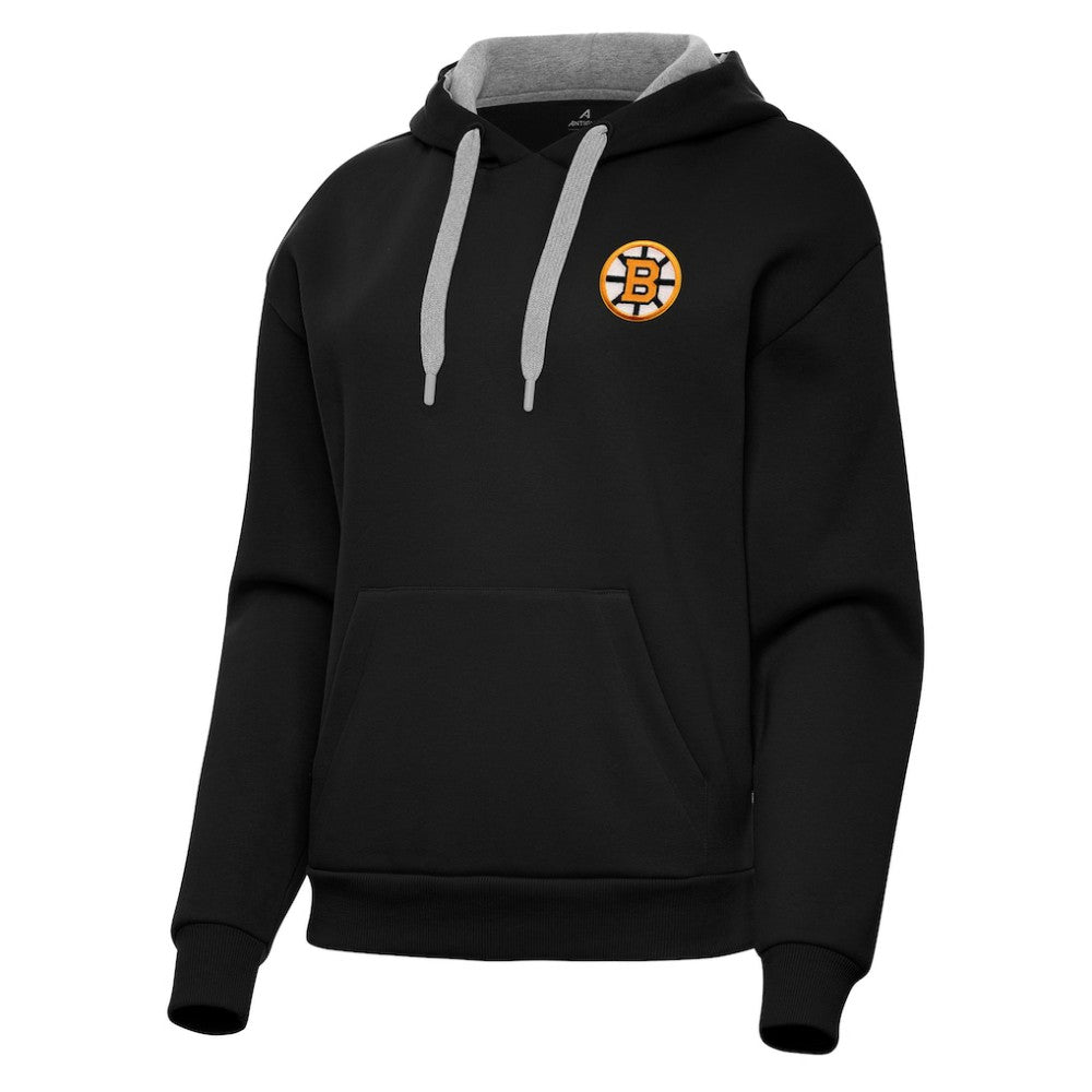 NHL Boston Bruins Antigua Women's Victory Pullover Hoodie - Black