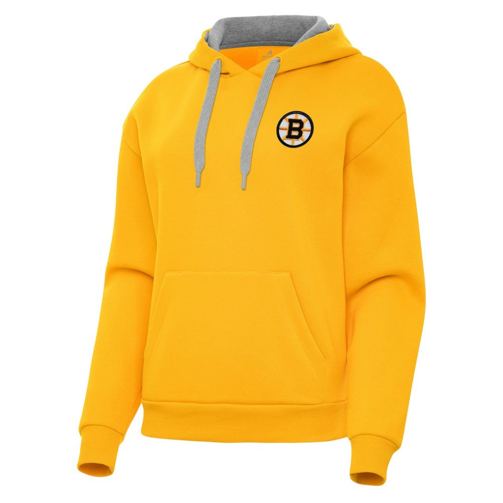 NHL Boston Bruins Antigua Women's Victory Pullover Hoodie - Gold