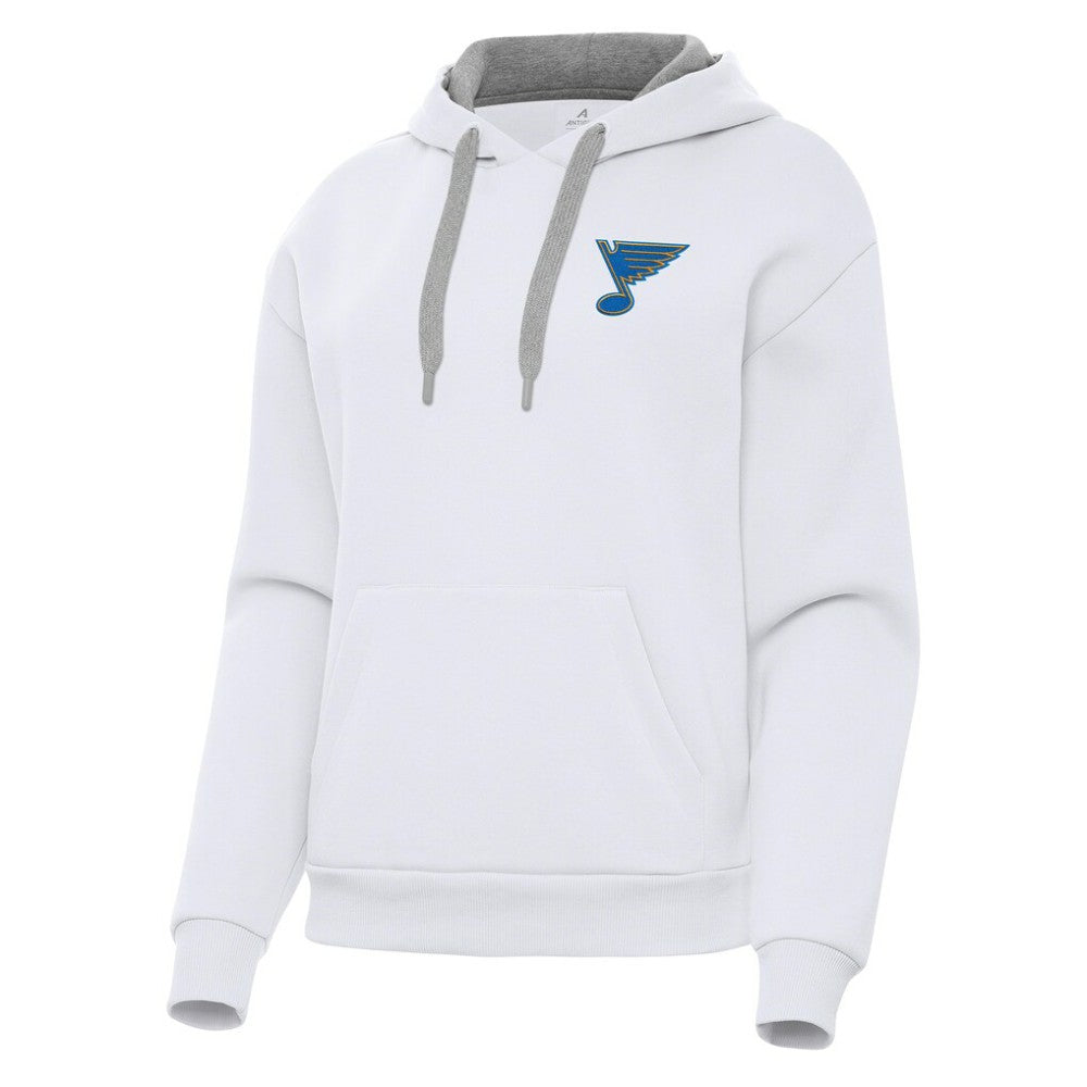 NHL St. Louis Blues Antigua Women's Victory Pullover Hoodie - White