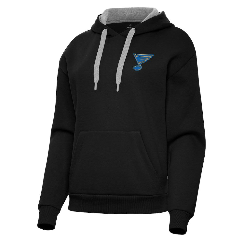 NHL St. Louis Blues Antigua Women's Victory Pullover Hoodie - Black