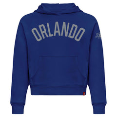 Orlando Magic Sportiqe Women's Genuine Issue Collection Ella Cropped Hoodie Blue