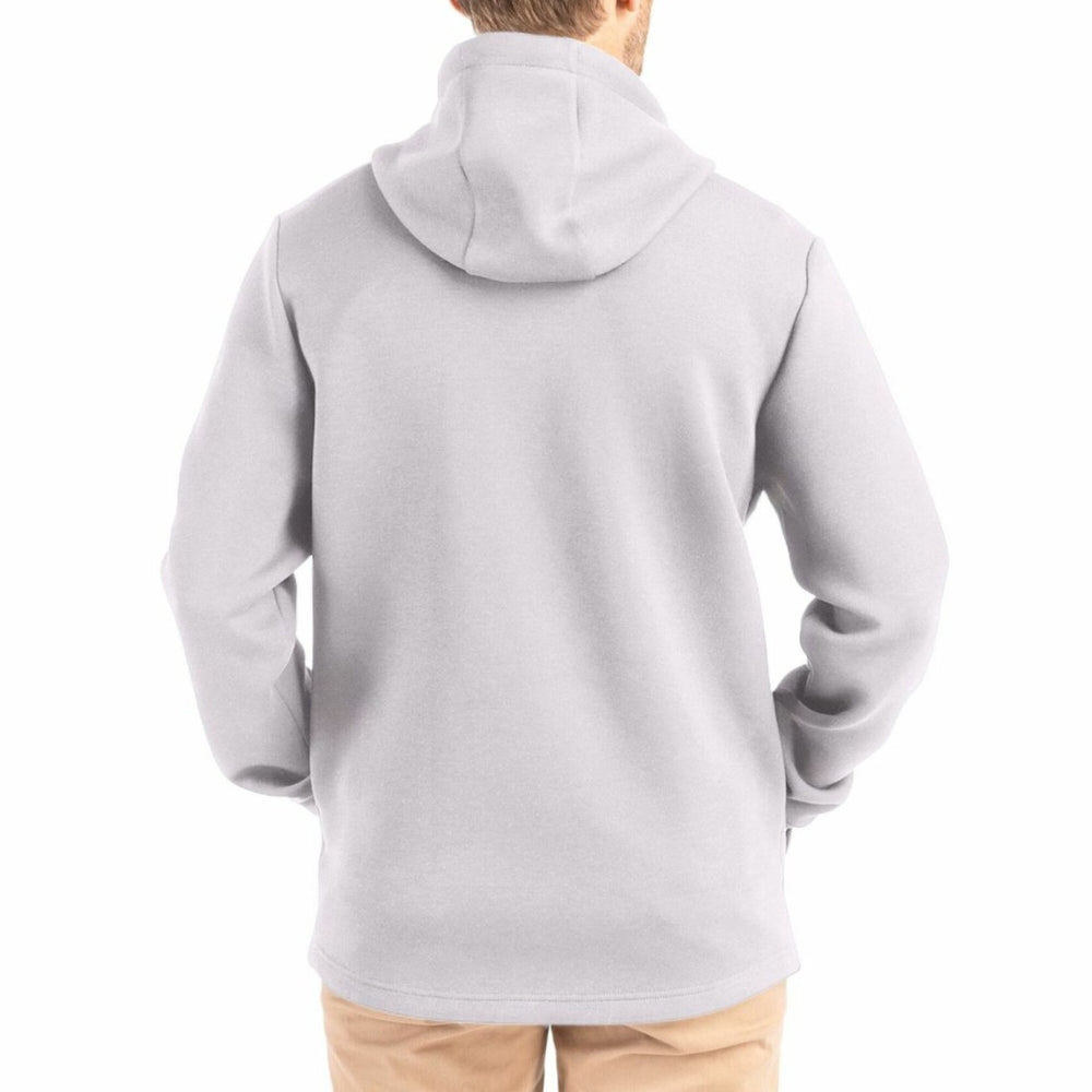 Houston Texans Cutter & Buck Roam Epic Comfort Recycled Full-Zip Hoodie Jacket Gray