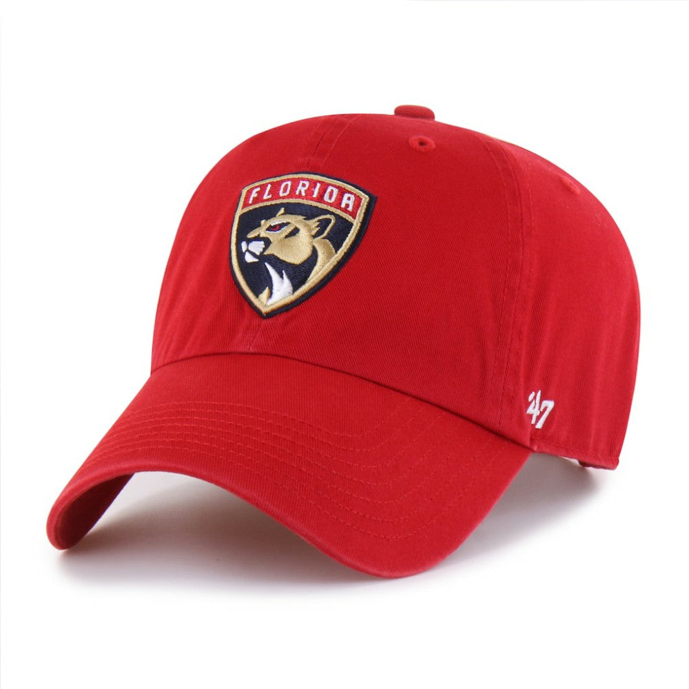 NHL Florida Panthers '47 Logo Clean Up Adjustable Hat - Red